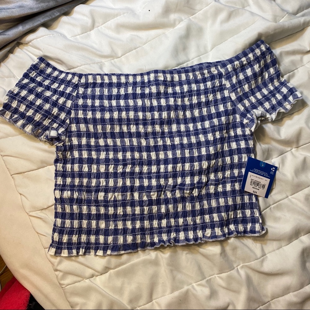 Off the shoulder crop top